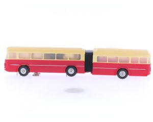 Schaal H0 Eheim 6105 gelede bus als voertuig op de weg crème-rood #5880