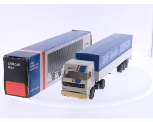 Schaal 1:50 DAF 3300 Lion Car Nr. 80 FT 3300-3600 trekker met oplegger DAF Trucks CONVOY. #6300