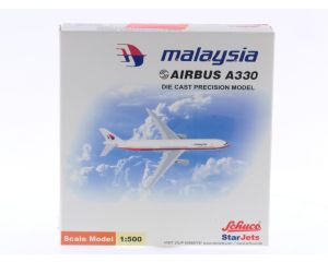 Schaal 1:500 - Schuco/Star Jets 355 7615 -  Malaysia Airways Airbus A330 Reg.Nr. 9M-MKF #6307