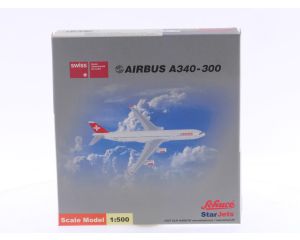 Schaal 1:500 Schuco/Star Jets 355 7556 Swiss Int. Air Lines Airbus A340-300 Reg.Nr. HB-JMA #6372