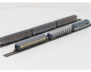 Schaal H0 Jouef/Lima 8033, 303201, 861, 72v175ah assortiment locomotief met 5 rijtuigen van de SNCF #5803