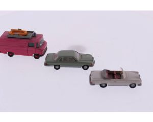 Schaal H0 Set Automodellen Wiking 27 - Wiking 15C - Wiking mercedes 450 SE #3059