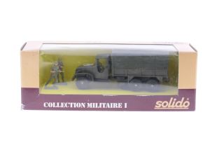 Schaal 1:50 Solido 6032 GMC T-as militaire bakwagen met ruif compleet #3841