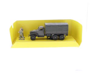 Schaal 1:50 Solido 6036 GMC T-as Militaire bakwagen met ruif compleet #3844