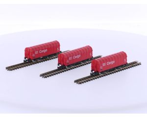 Schaal Z Märklin 86352 DB Cargo huifwagen set van de DB AG #4871
