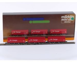 Schaal Z Märklin 86352 DB Cargo huifwagen set van de DB AG #4871