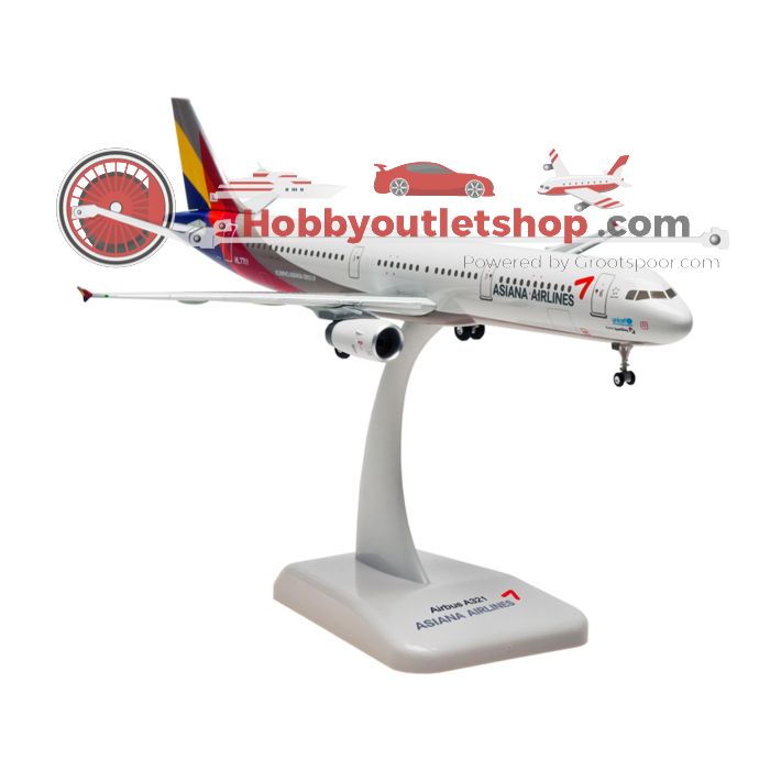 Schaal 1:200 Hogan Wings 0588 Airbus A321-200 Asiana Airlines Reg. HL7711 #8071