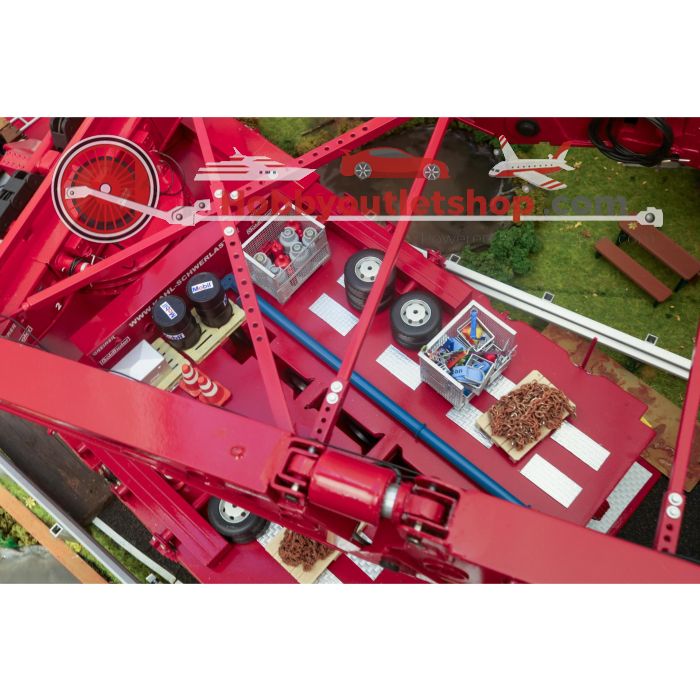 Uniek 1:24 Diorama met Realistische Girderbridge, SPMT Platforms en Transformator, Kahl transport