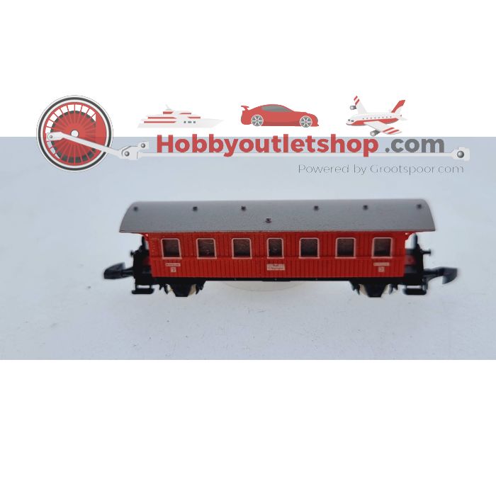 Schaal Z Märklin Set AB/B personen rijtuigen van de DB #4897