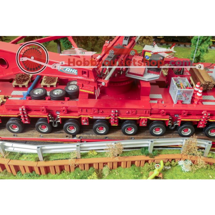 Uniek 1:24 Diorama met Realistische Girderbridge, SPMT Platforms en Transformator, Kahl transport
