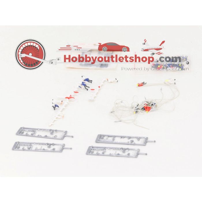 Schaal H0 Preiser 326, 329 en 332 Figuren sets En Wiking-models 1404 Brandweer accesoires #5219