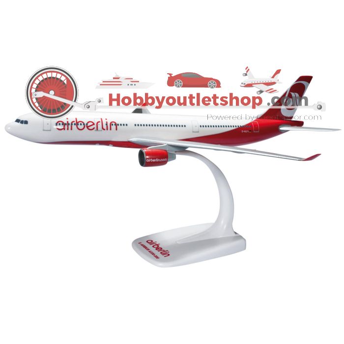 Schaal 1:200 Herpa 608916 Airbus A330-300 Air Berlin Reg. D-ALPJ #7983