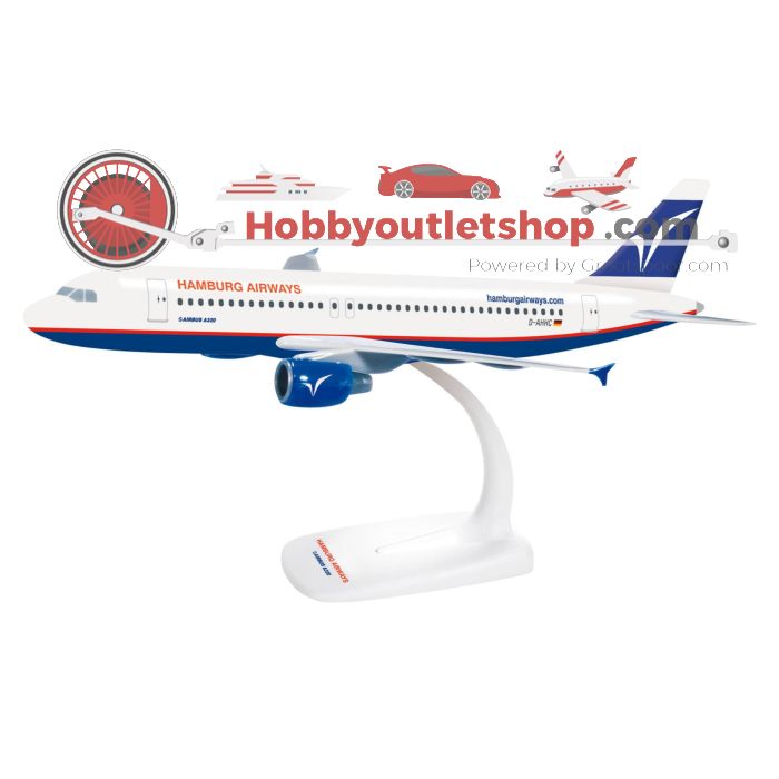 Schaal 1:200 Herpa 609197 Airbus A320 Hamburg Airways Reg. D-AHHC #7991