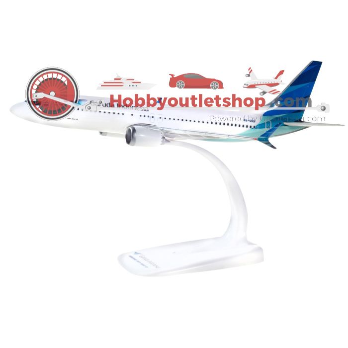 Schaal 1:200 Herpa 612203 Boeing 737 Max 8 Garuda Indonesia Airlines Reg. PK-GDA #8000