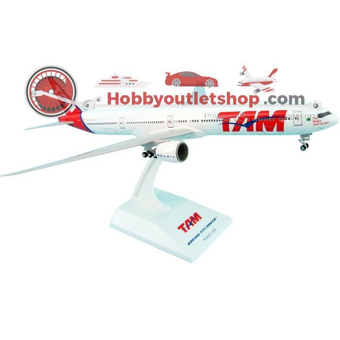 Schaal 1:200 Skymarks SKR485 Boeing B777-300ER TAM Reg. PT-MSI #7804