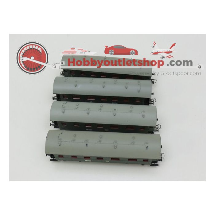 Schaal H0 Schicht 232-501 DR set van 4 rijtuigen #100