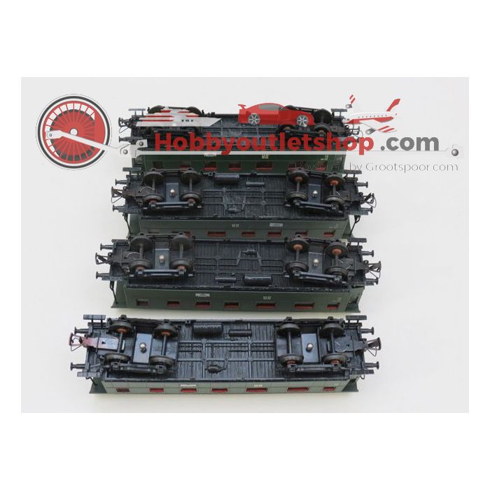 Schaal H0 Schicht 232-501 DR set van 4 rijtuigen #100