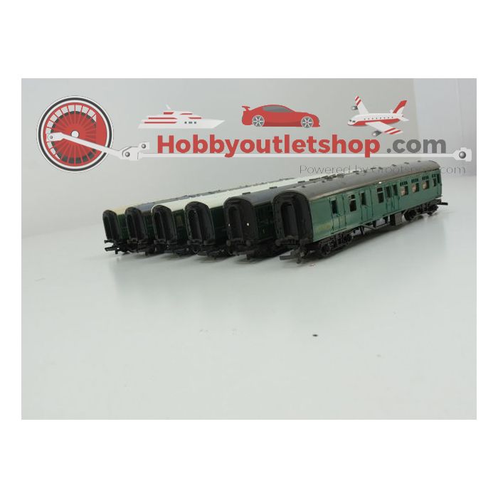 Schaal 00 Tri-ang R220 R229 R622 R624 R623 BR set van 5 rijtuigen #105