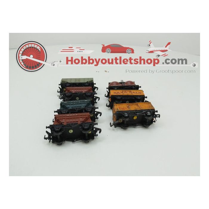 Schaal 00 Hornby-Dublo 4658 4626 4665 4625 set van 7 goederenwagons #112 - sku: 20201205030228 - Gebruikt - Matige staat - Afbeelding 3