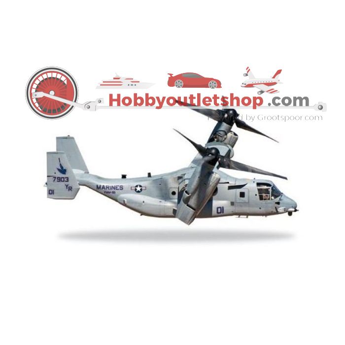 Schaal 1:200 HERPA US Marine Corps Bell/Boeing MV-22B Osprey VMM-161 ''Greyhawks'' Reg. YR-01 Art. Nr. 557214 #65 - sku: 20210811125641 - Nieuw - Afbeelding 1