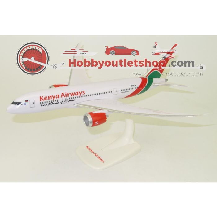 Schaal 1:200 PPC Holland 220389 Boeing 787-8 Kenya Airways 'The Pride of Africa' Reg. 5Y-KZA #7769