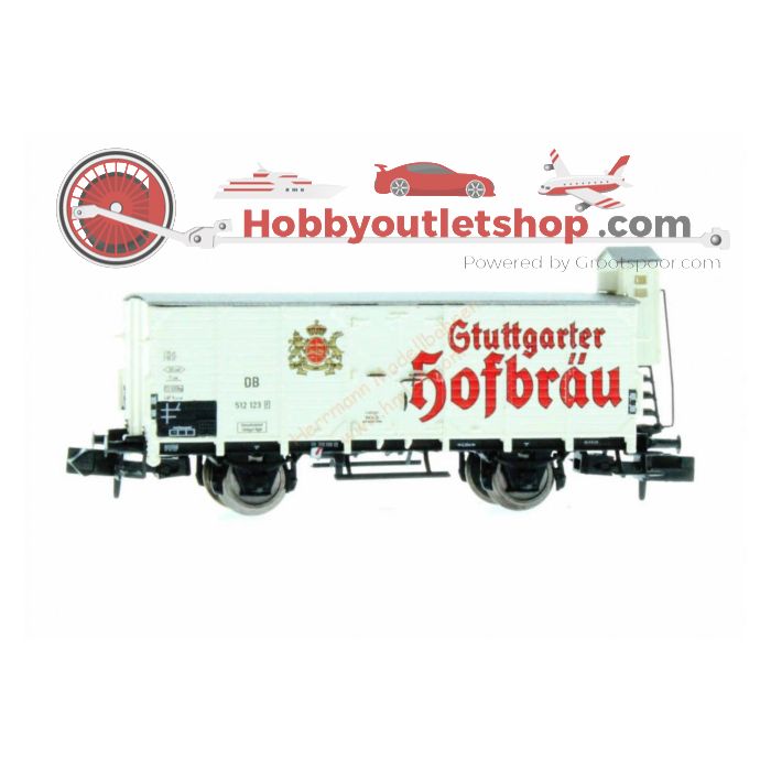 Schaal N Brawa 67472 goederenwagon Stuttgarter Hofbräu van de DB #3769
