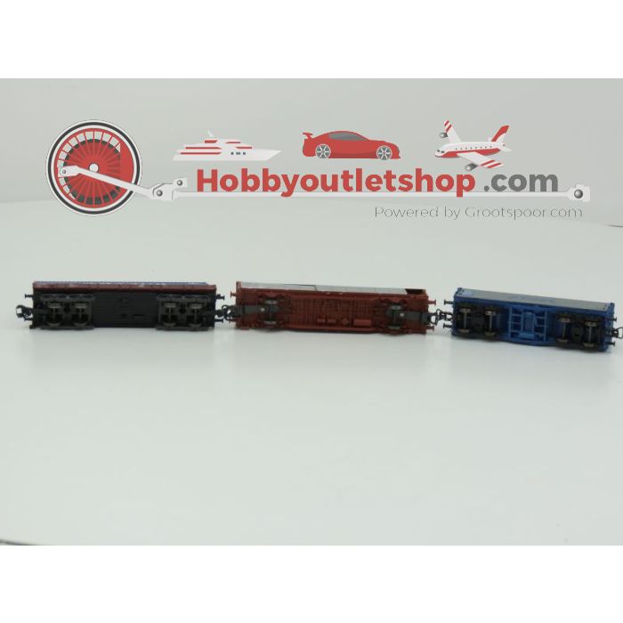 Schaal H0 Assortiment wagons en lading #913
