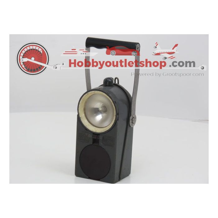 DB Eisenbahnlampe, mitt rote und weisse Linse