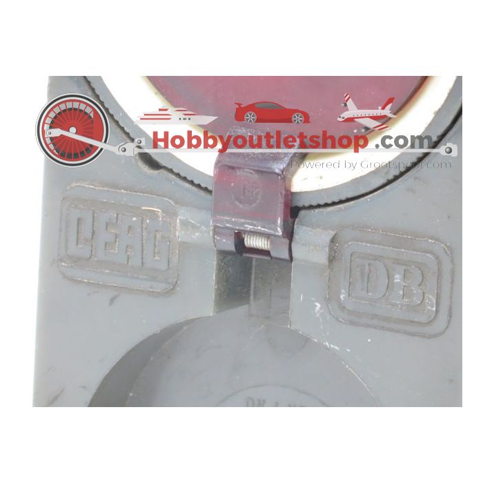 DB Eisenbahnlampe, mitt rote und weisse Linse
