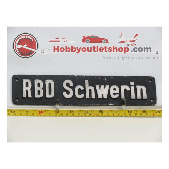 Lokschild RBD Schwerin