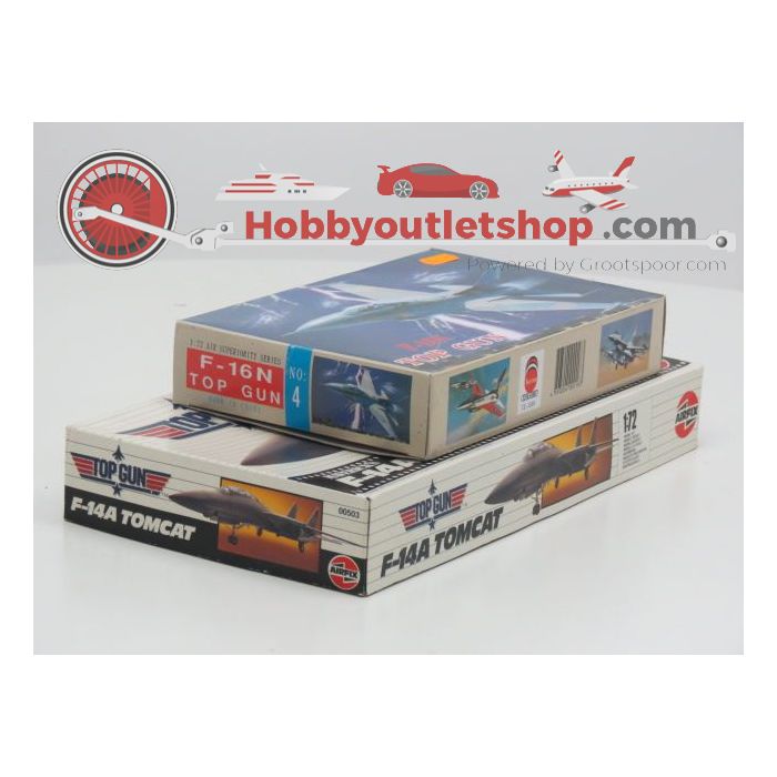 Schaal 1:72 Airfix 503 Income IE1508 Top Gun set F-16N / F-14A #65
