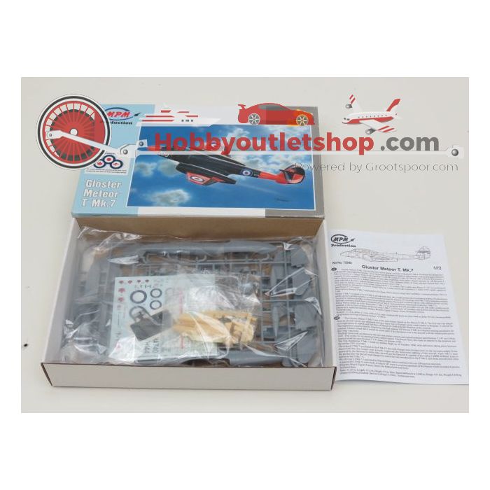 Schaal 1:72 Set 2St. MPM 72548 & Revell 4658 Gloster Meteor #98