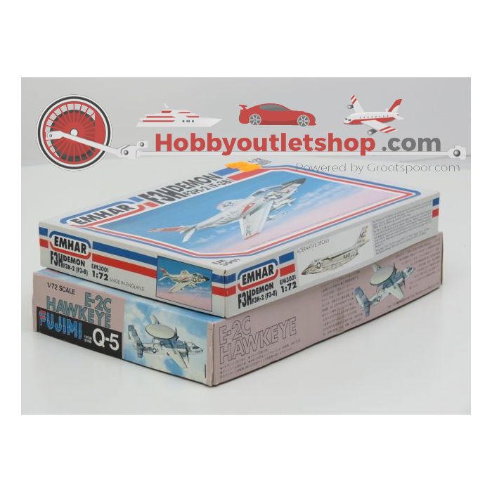 Schaal 1:72 Set 2St. Emhar 3001 & Fujimi Q-5 #112