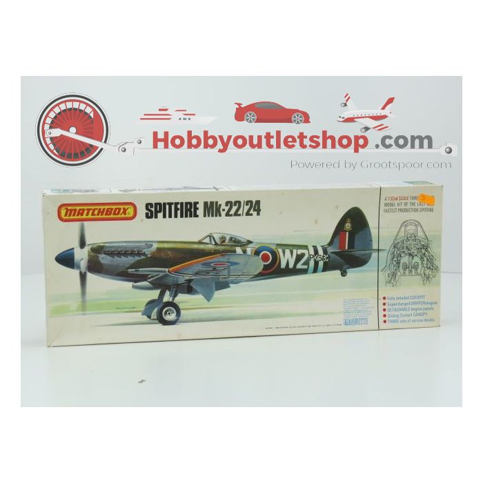 Schaal 1:32 MATCHBOX Set of 2 PK-501 Spitfire Mk-22/24 and PK-503 Douglas Dauntless #126 - sku: 20210817114906 - Gebruikt - Zeer goede staat - Afbeelding 2