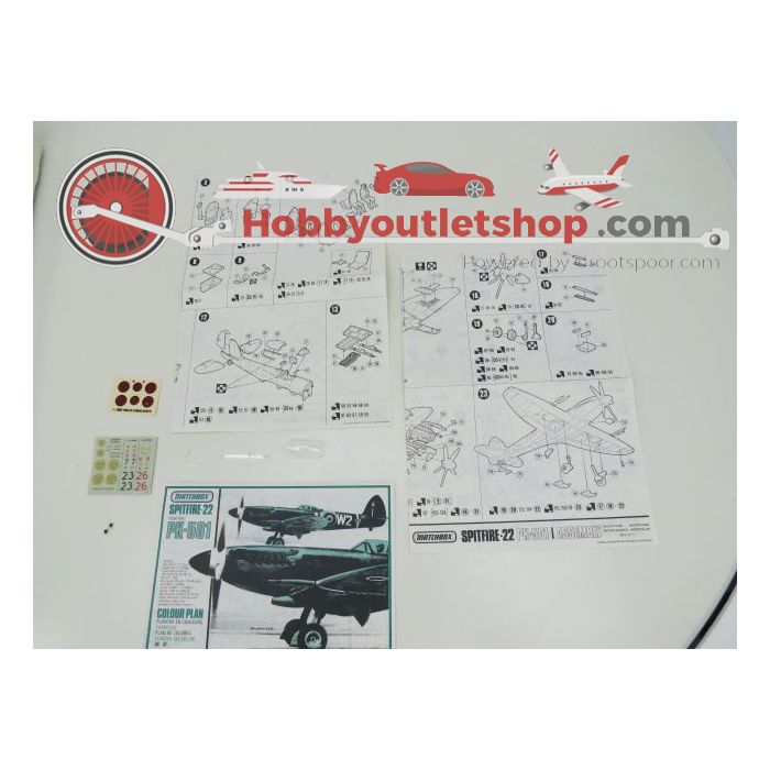 Schaal 1:32 MATCHBOX Set of 2 PK-501 Spitfire Mk-22/24 and PK-503 Douglas Dauntless #126 - sku: 20210817114906 - Gebruikt - Zeer goede staat - Afbeelding 6