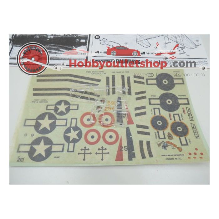 Schaal 1:32 MATCHBOX Set of 2 PK-501 Spitfire Mk-22/24 and PK-503 Douglas Dauntless #126 - sku: 20210817114906 - Gebruikt - Zeer goede staat - Afbeelding 12