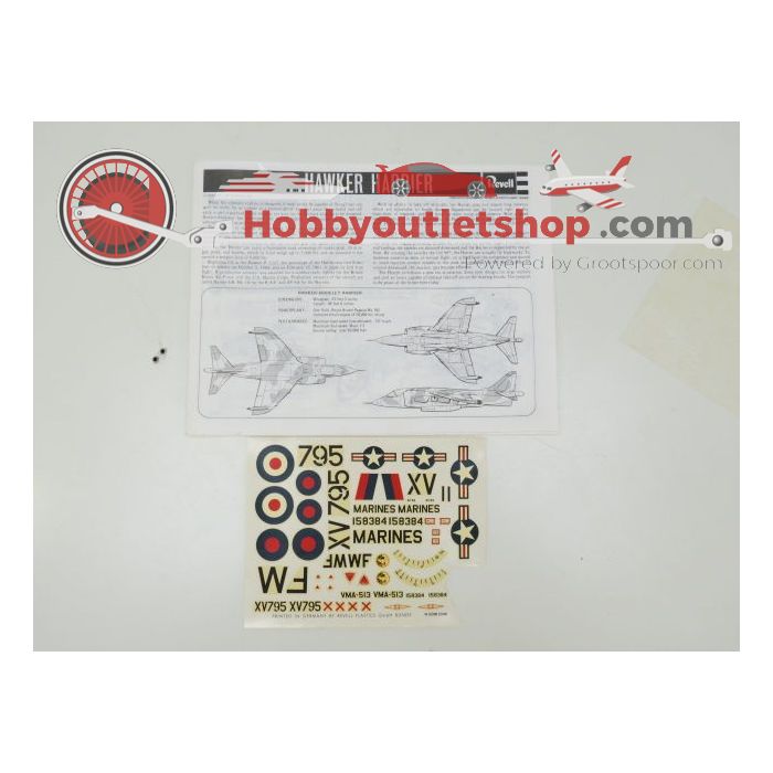 Schaal 1:32 REVELL Hawker Siddeley Harrier ''Jump Jet'' Art. Nr. H-249 #130