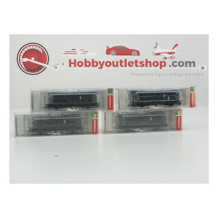Schaal H0 Fleischmann Set 4St 2x 507003 & 2x 507053 ÖBB C-coupérijtuig #666
