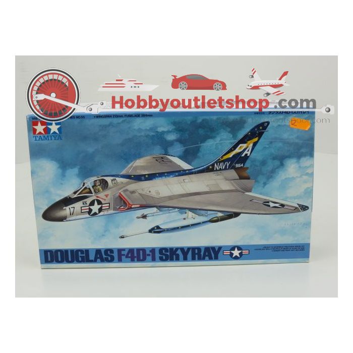 Schaal 1:48 TAMIYA Set of 4 Gloster Meteor F.1, Douglas F-4D-1 Skyray, Heinkel HE219A-7, F-84G Thunderjet Art. nrs. 61051 / 61055 / 61057 / 61060 #142 - sku: 20210818011044 - Gebruikt - Zeer goede staat - Afbeelding 2