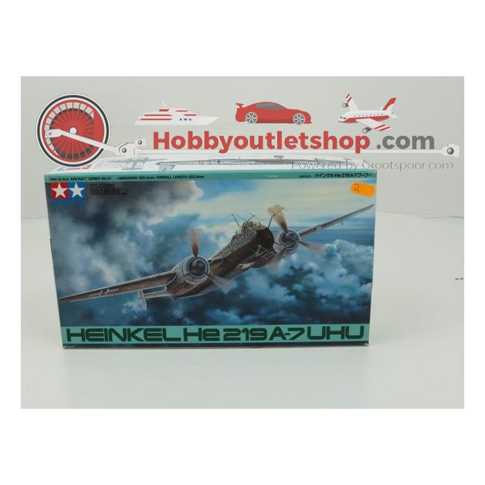 Schaal 1:48 TAMIYA Set of 4 Gloster Meteor F.1, Douglas F-4D-1 Skyray, Heinkel HE219A-7, F-84G Thunderjet Art. nrs. 61051 / 61055 / 61057 / 61060 #142 - sku: 20210818011044 - Gebruikt - Zeer goede staat - Afbeelding 4