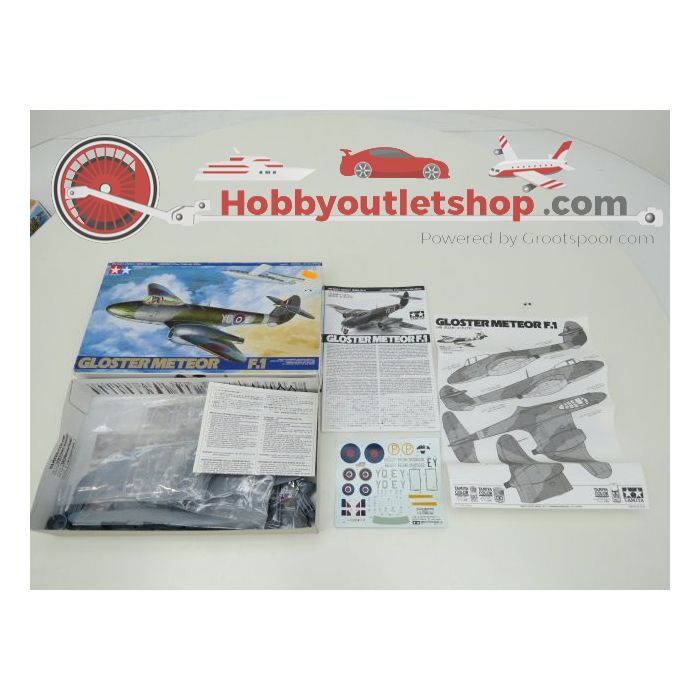Schaal 1:48 TAMIYA Set of 4 Gloster Meteor F.1, Douglas F-4D-1 Skyray, Heinkel HE219A-7, F-84G Thunderjet Art. nrs. 61051 / 61055 / 61057 / 61060 #142 - sku: 20210818011044 - Gebruikt - Zeer goede staat - Afbeelding 9