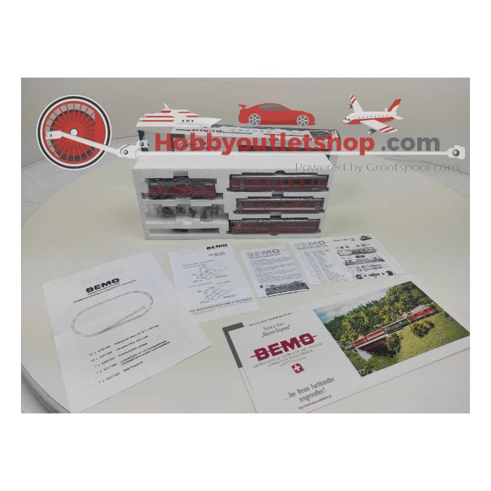 Schaal H0m BEMO 7258-140 GLACIER EXPRESS START SET #465