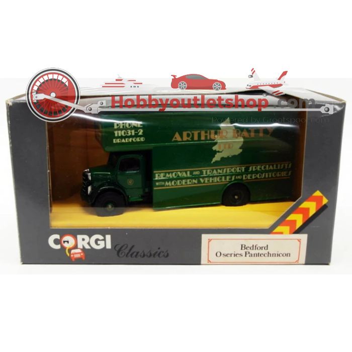 Schaal 1:50 Corgi D953/14 Bedford O Series Pantechnicon Verhuiswagen #3847