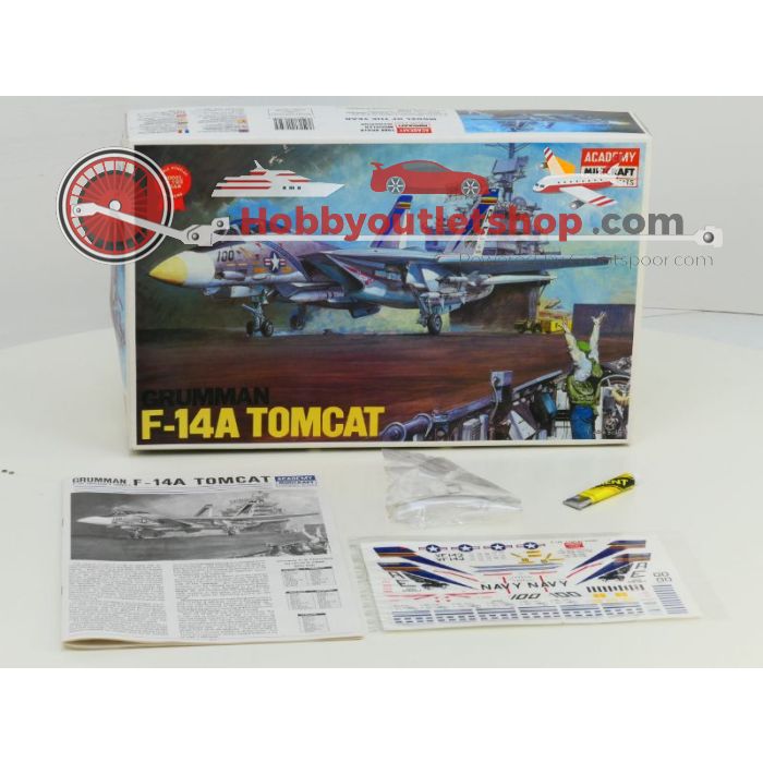 Schaal 1:48 Academy 1659 Fujimi 5A29-2000 Grumman F14A Tomcat #192