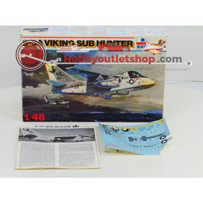 Schaal 1:48 ESCI 4051 4053 S-3A Vikings #193 - sku: 20211103114642 - Gebruikt - Zeer goede staat - Afbeelding 4