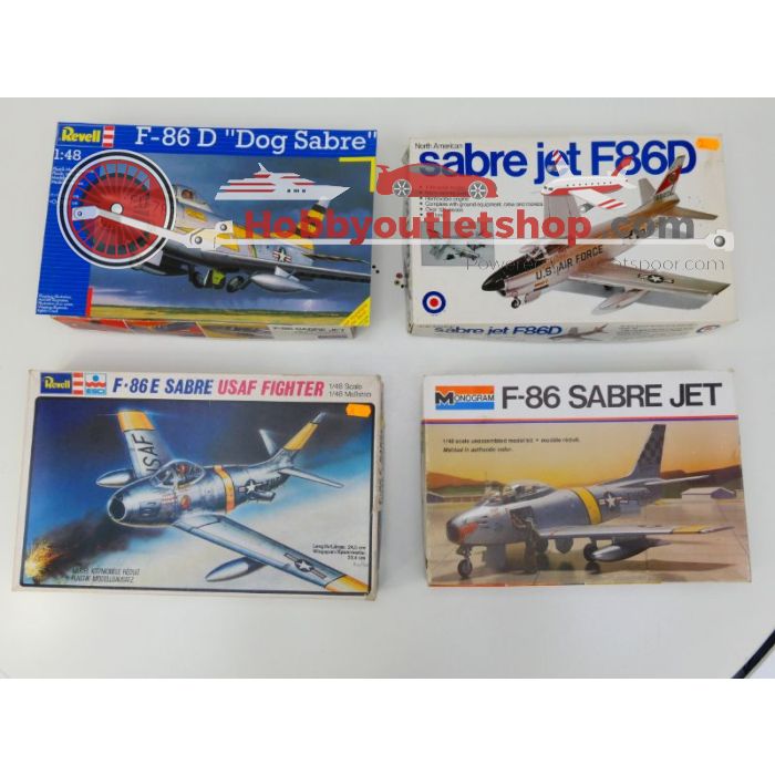 Schaal 1:48 Entex 9009 Monogram 5402 Revell H-2292 04553 F-86 Sabres #195