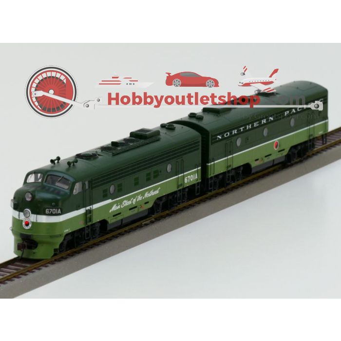 Schaal H0 Athearn G3201 Northern Pacific Passenger F-9A/F-9B Set Digitaal #993