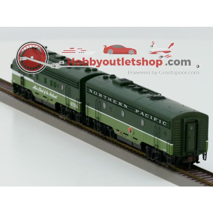 Schaal H0 Athearn G3201 Northern Pacific Passenger F-9A/F-9B Set Digitaal #993