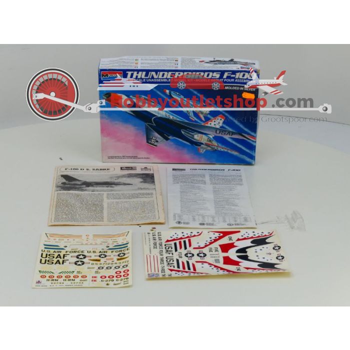 Schaal 1:48 Monogram 5442 F-100 Thunderbirds #196 - sku: 20211110115600 - Gebruikt - Goede staat - Afbeelding 4