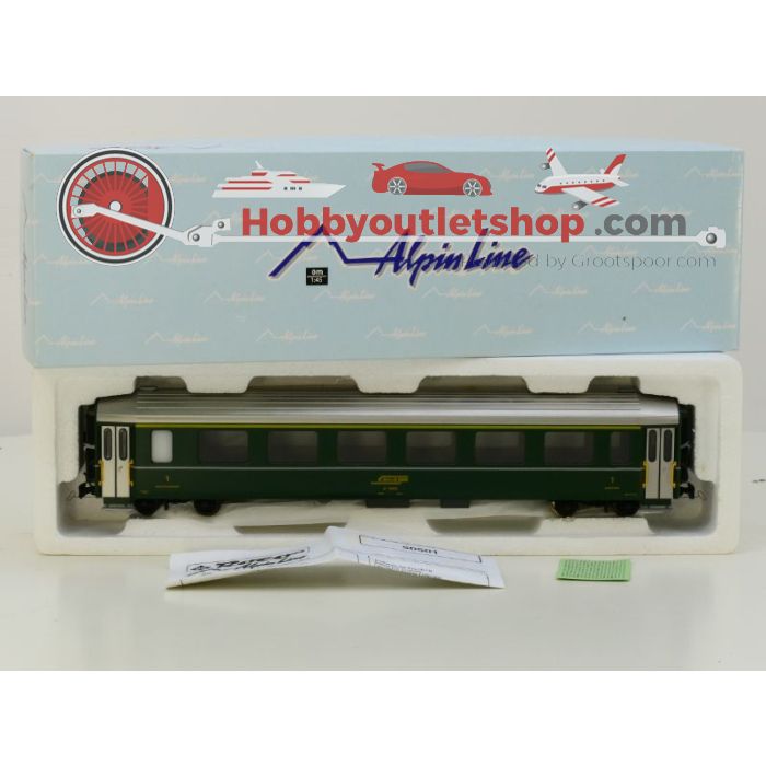 Schaal 0m Roco Alpin Line 50522 Rhatische Bahn Personenwagen #1022 - sku: 20211112022000 - Gebruikt - Zeer goede staat - Afbeelding 3